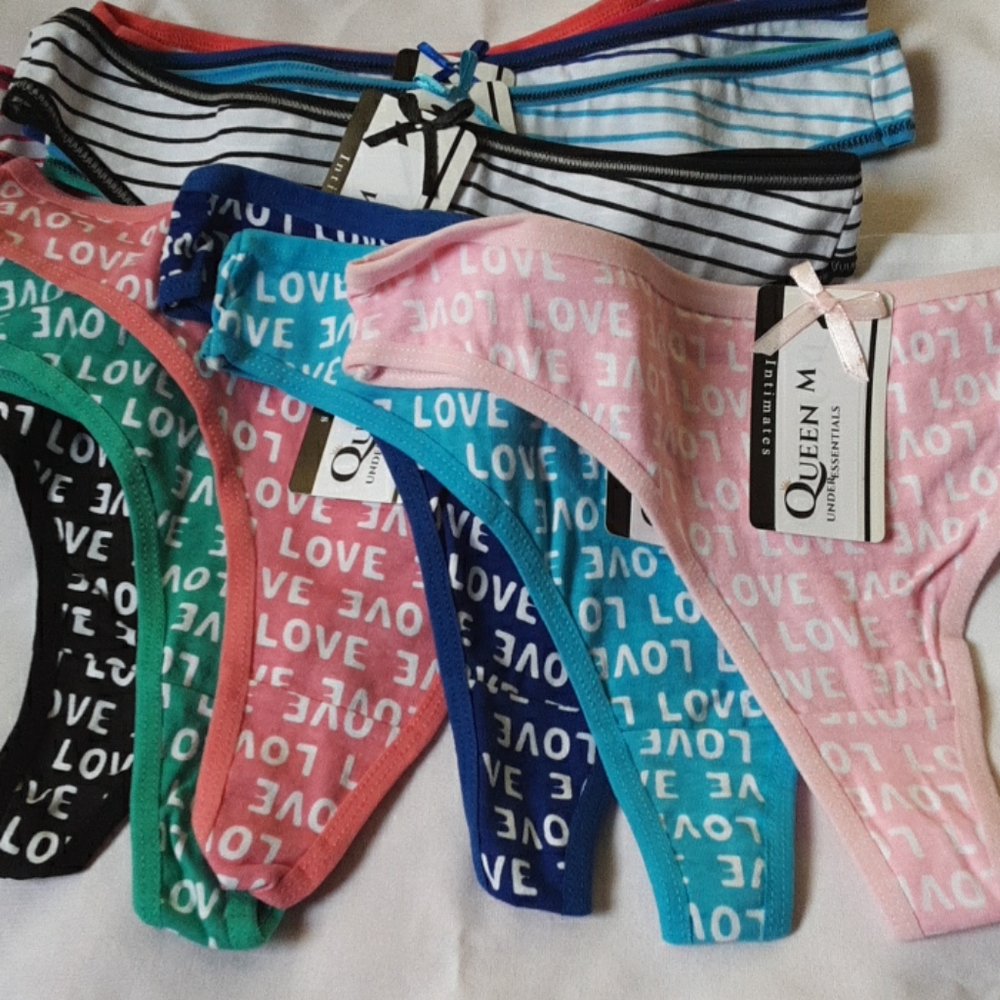 Queen Under Essentials 6 - Pack Thongs with Bonus Pair